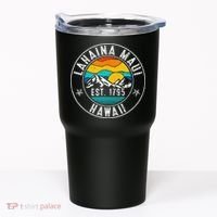 Retro 70s 80s Lahaina Maui Hawaii HI Tumbler thumb 0