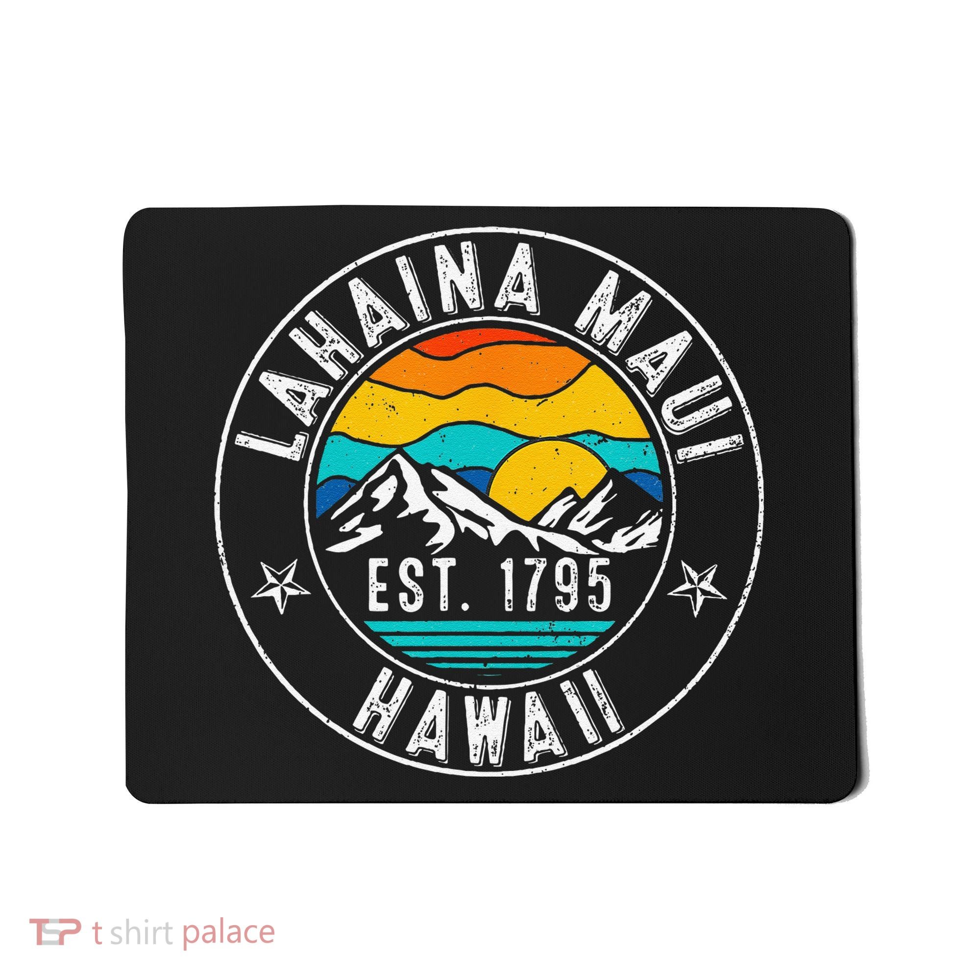 Retro 70s 80s Lahaina Maui Hawaii HI Mousepad