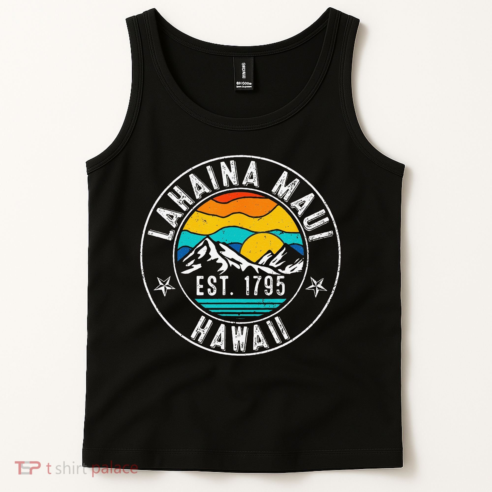 Retro 70s 80s Lahaina Maui Hawaii HI Tank Top