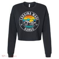 Retro 70s 80s Lahaina Maui Hawaii HI Cropped Pullover Crew thumb 0