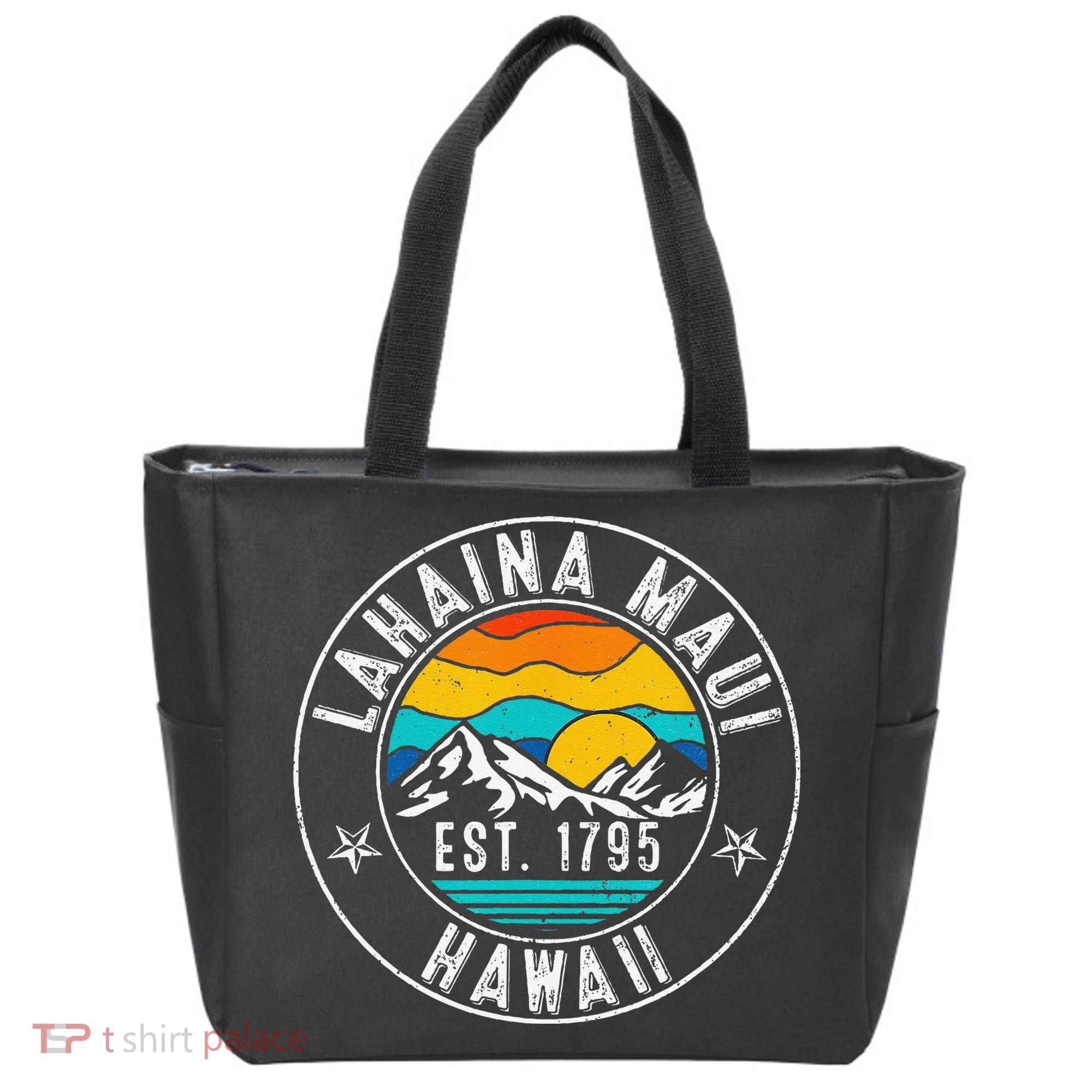 Retro 70s 80s Lahaina Maui Hawaii HI Tote Bag