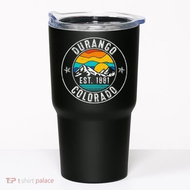 Retro 70s 80s Durango Colorado Co Tumbler