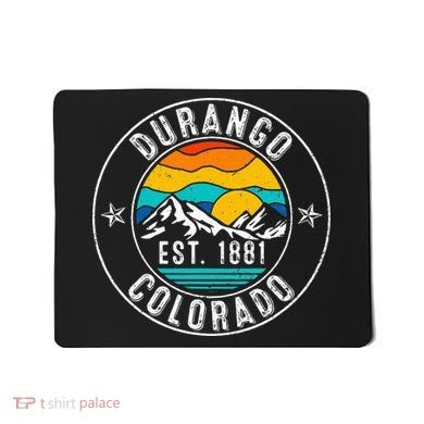Retro 70s 80s Durango Colorado Co Mousepad
