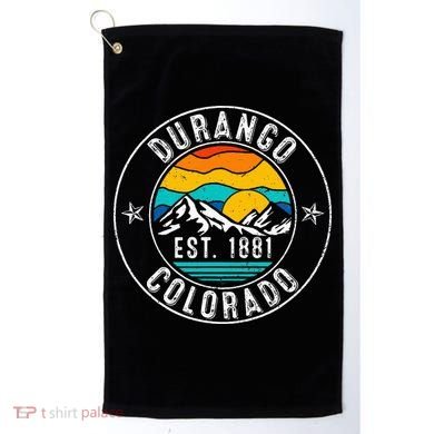Retro 70s 80s Durango Colorado Co Golf Towel