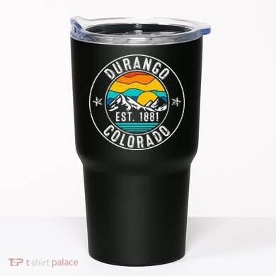 Retro 70s 80s Durango Colorado CO Tumbler