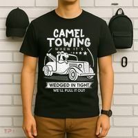 Retro 70s Camel Towing Services Vintage Tow Truck Driver T-Shirt thumb 6