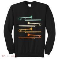 Retro 70S Funny Trombone For Trombonist Sweatshirt thumb 0
