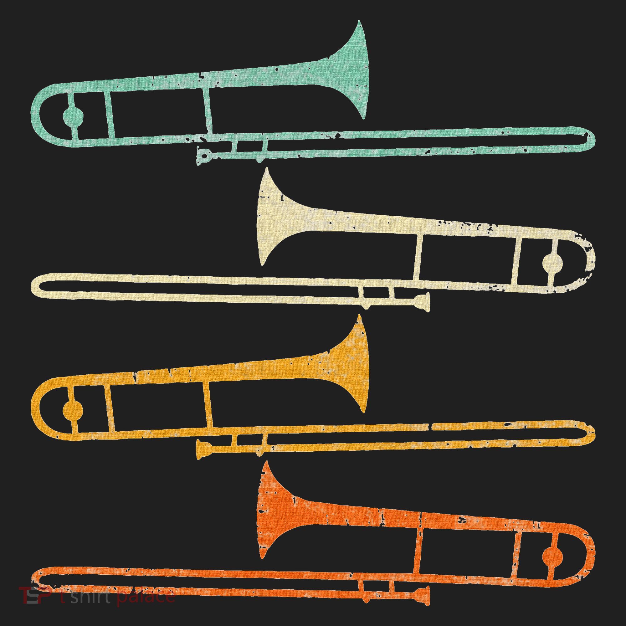 Retro 70S Funny Trombone For Trombonist Beanie