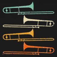 Retro 70S Funny Trombone For Trombonist Women's Hoodie thumb 2
