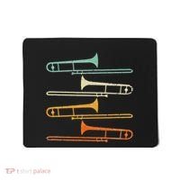 Retro 70S Funny Trombone For Trombonist Mousepad thumb 0