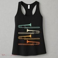 Retro 70S Funny Trombone For Trombonist Women's Tank Top thumb 3