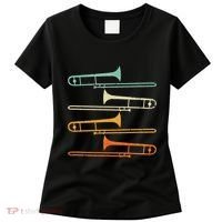 Retro 70S Funny Trombone For Trombonist Women's T-Shirt thumb 0