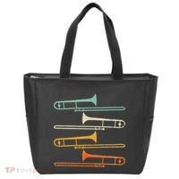 Retro 70S Funny Trombone For Trombonist Tote Bag thumb 0