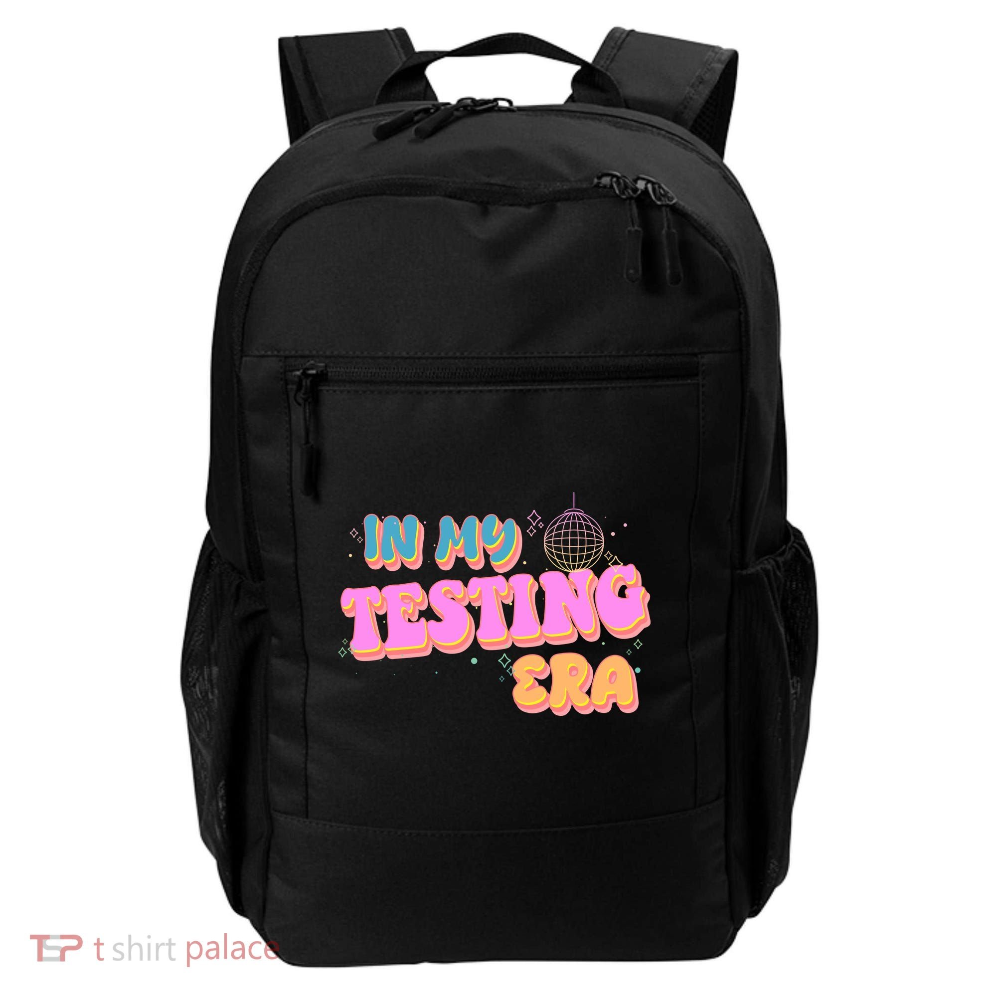 Retro 70's In My Testing Era School Test Time Backpack