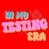 Retro 70's In My Testing Era School Test Time Santa Hat thumb 1