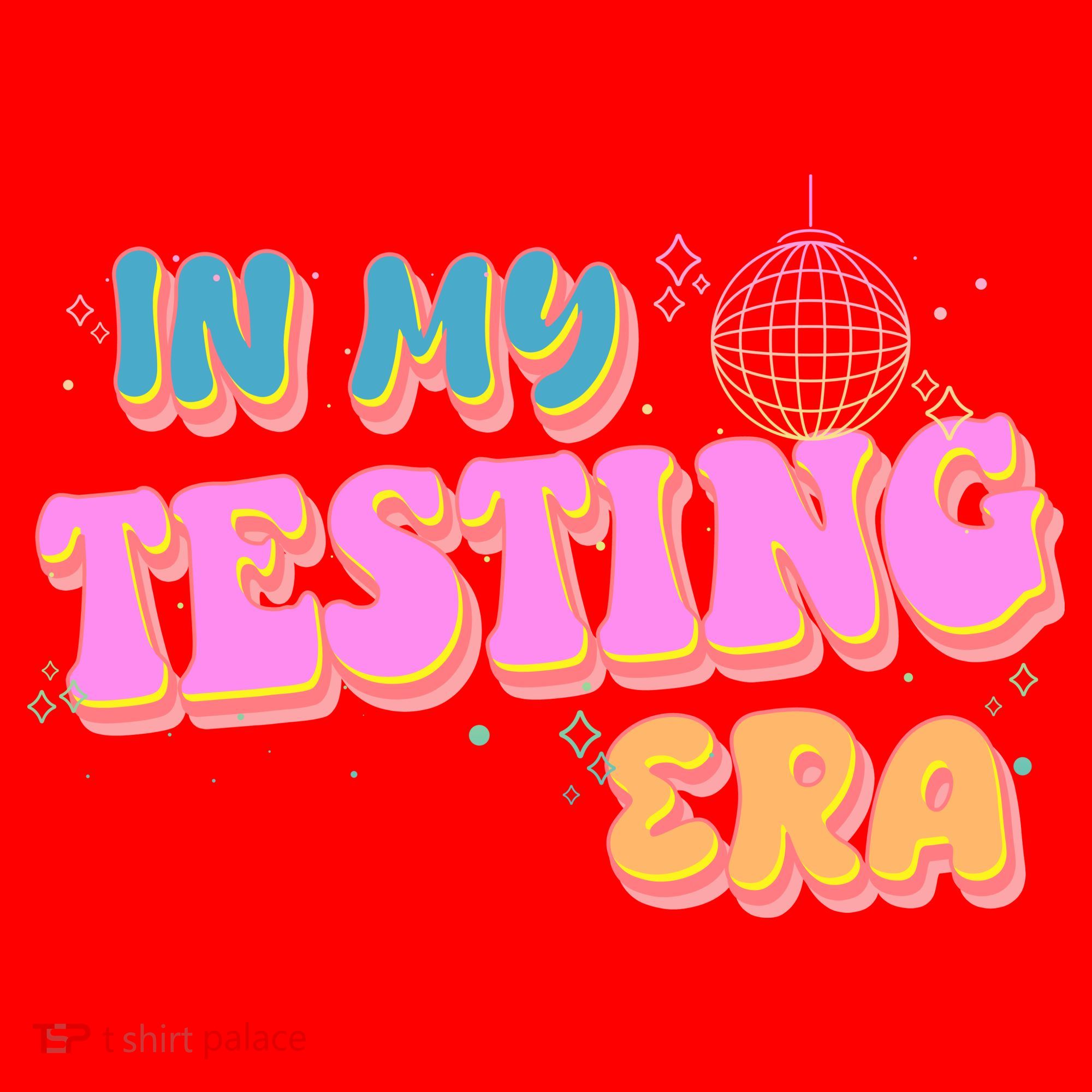 Retro 70's In My Testing Era School Test Time Santa Hat