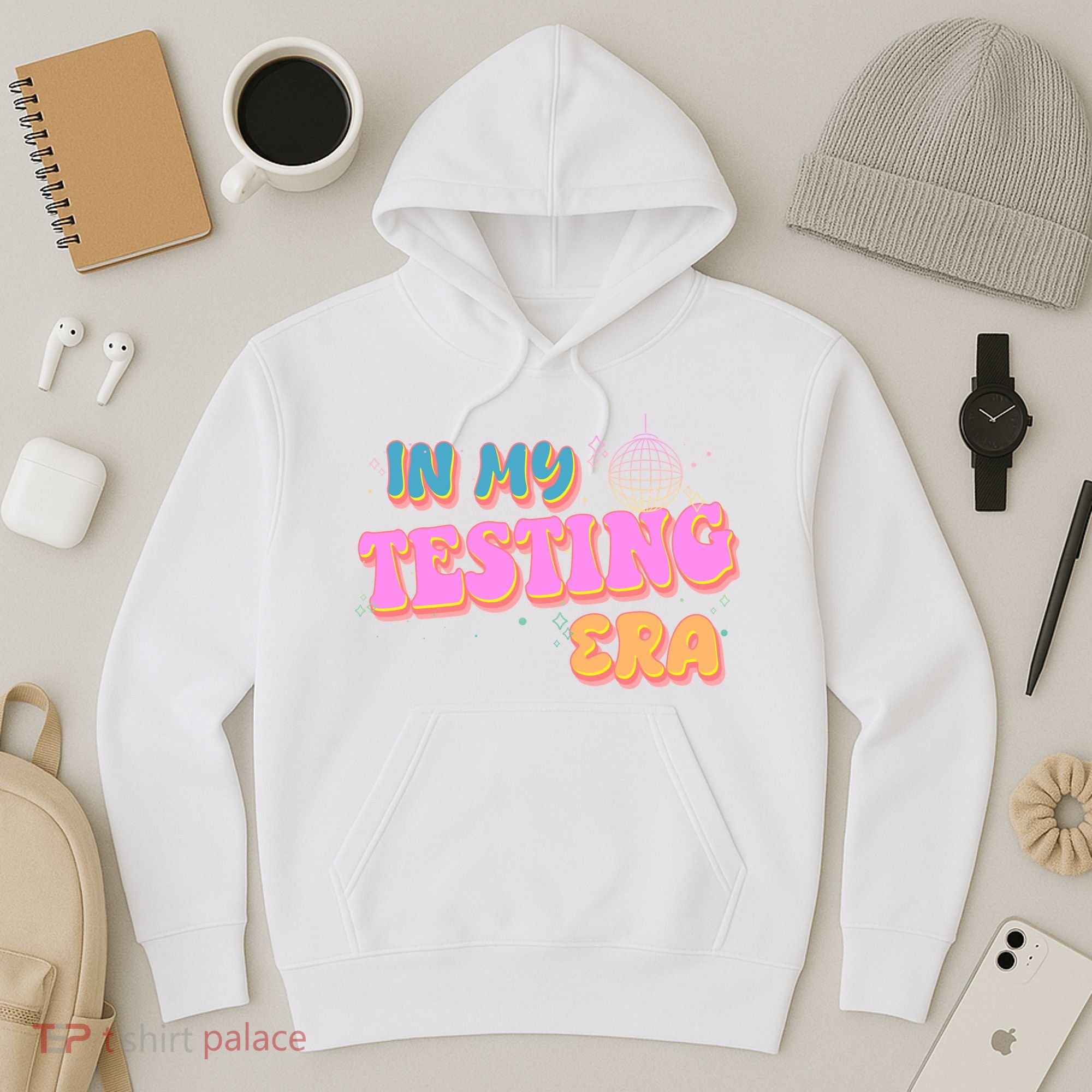 Retro 70's In My Testing Era School Test Time Hoodie