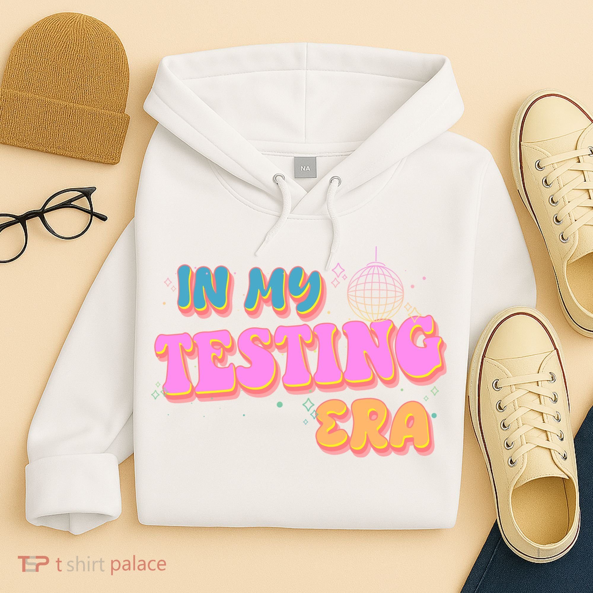 Retro 70's In My Testing Era School Test Time Hoodie