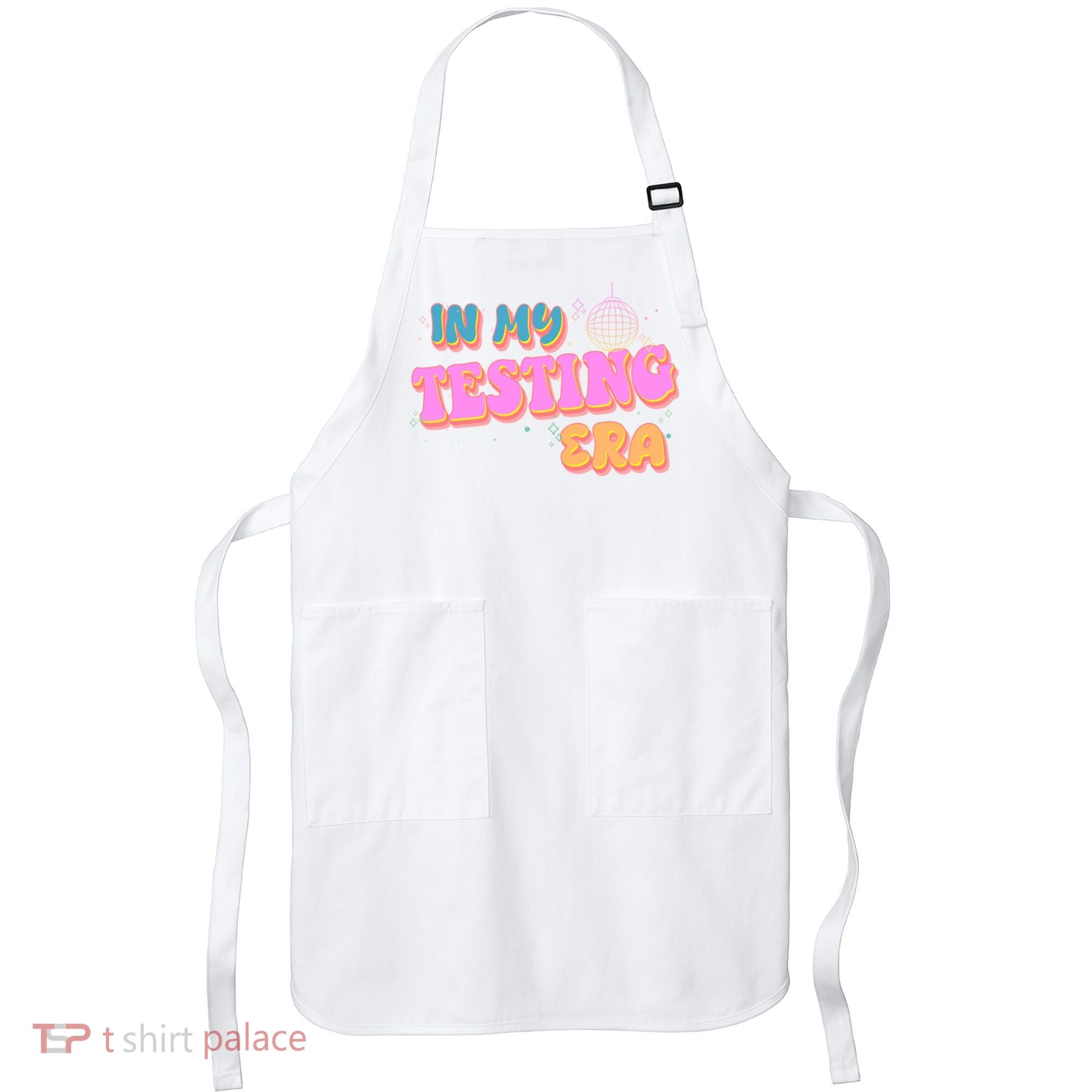 Retro 70's In My Testing Era School Test Time Apron