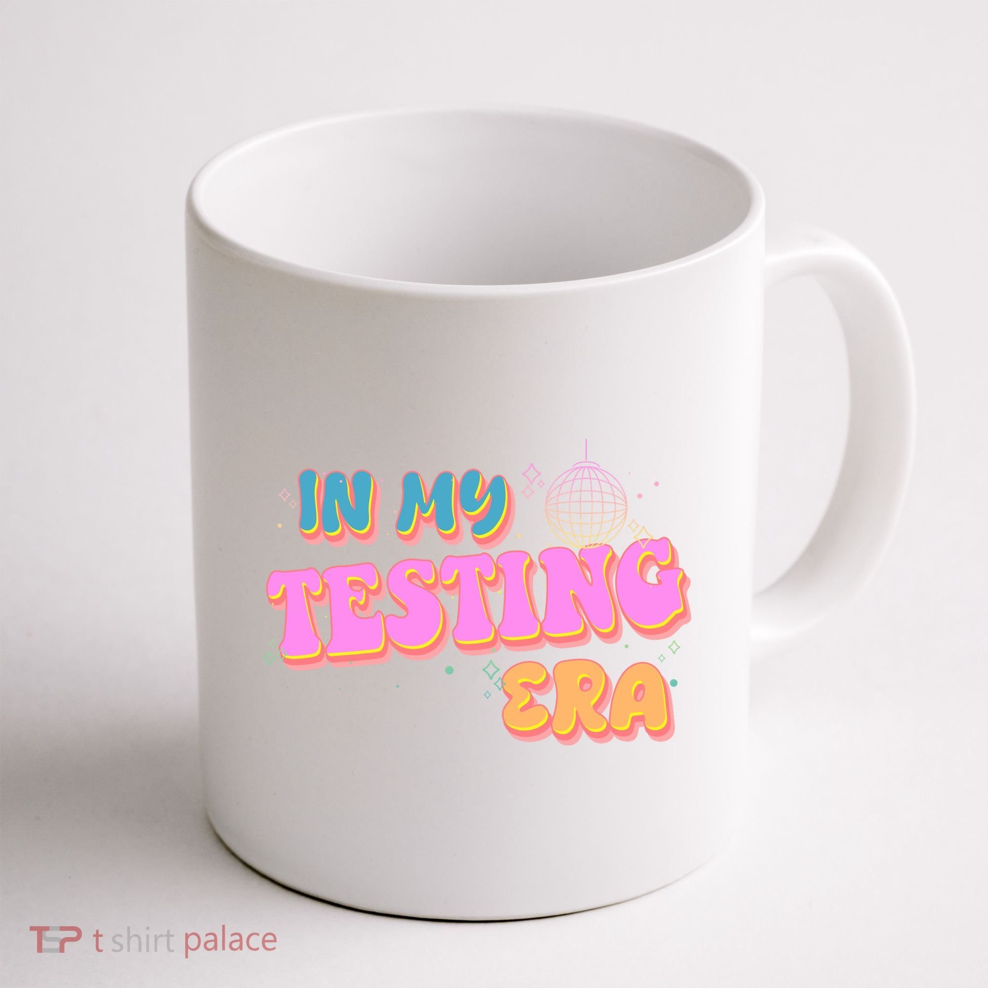Retro 70's In My Testing Era School Test Time Coffee Mug