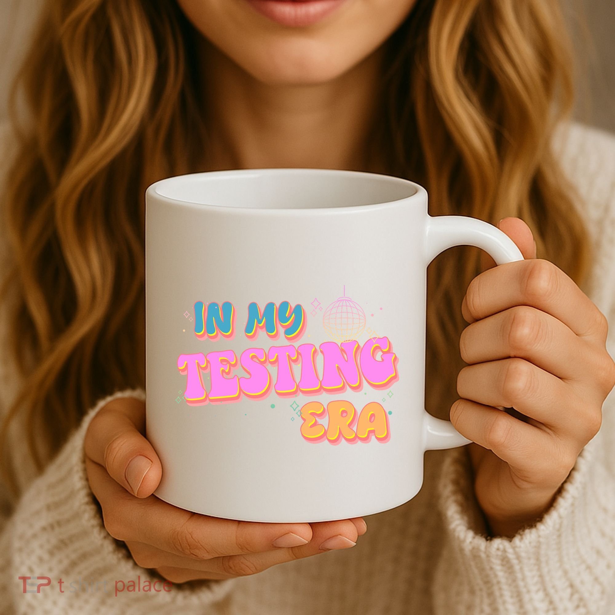 Retro 70's In My Testing Era School Test Time Coffee Mug