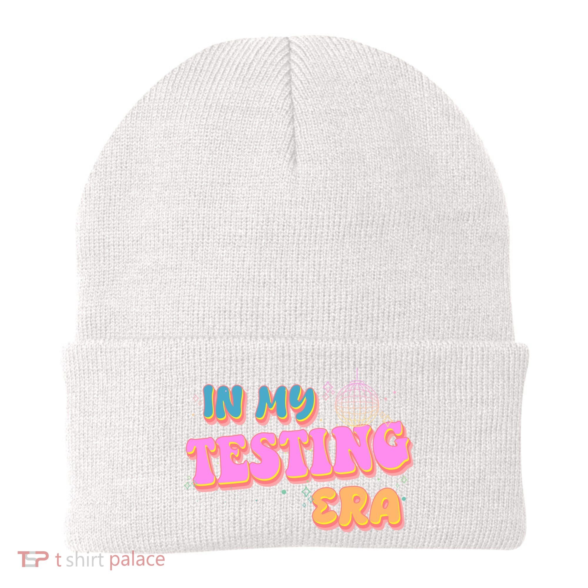 Retro 70's In My Testing Era School Test Time Beanie