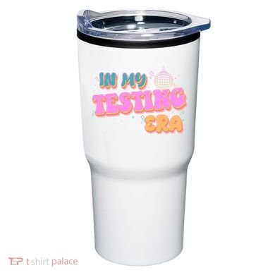 Retro 70's In My Testing Era School Test Time Tumbler