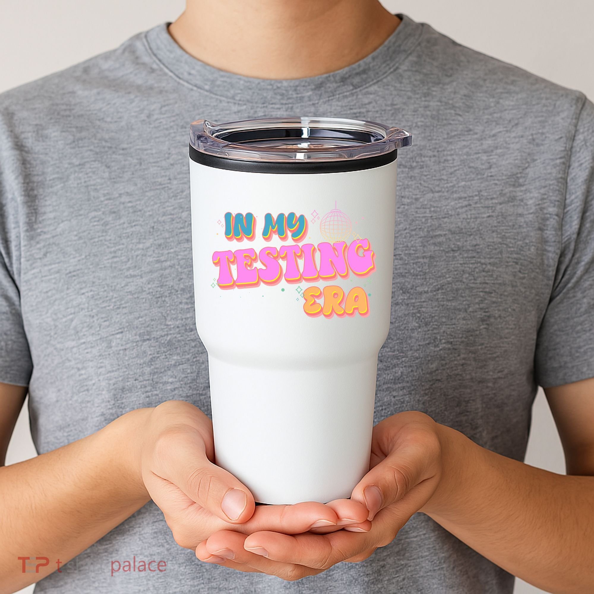 Retro 70's In My Testing Era School Test Time Tumbler