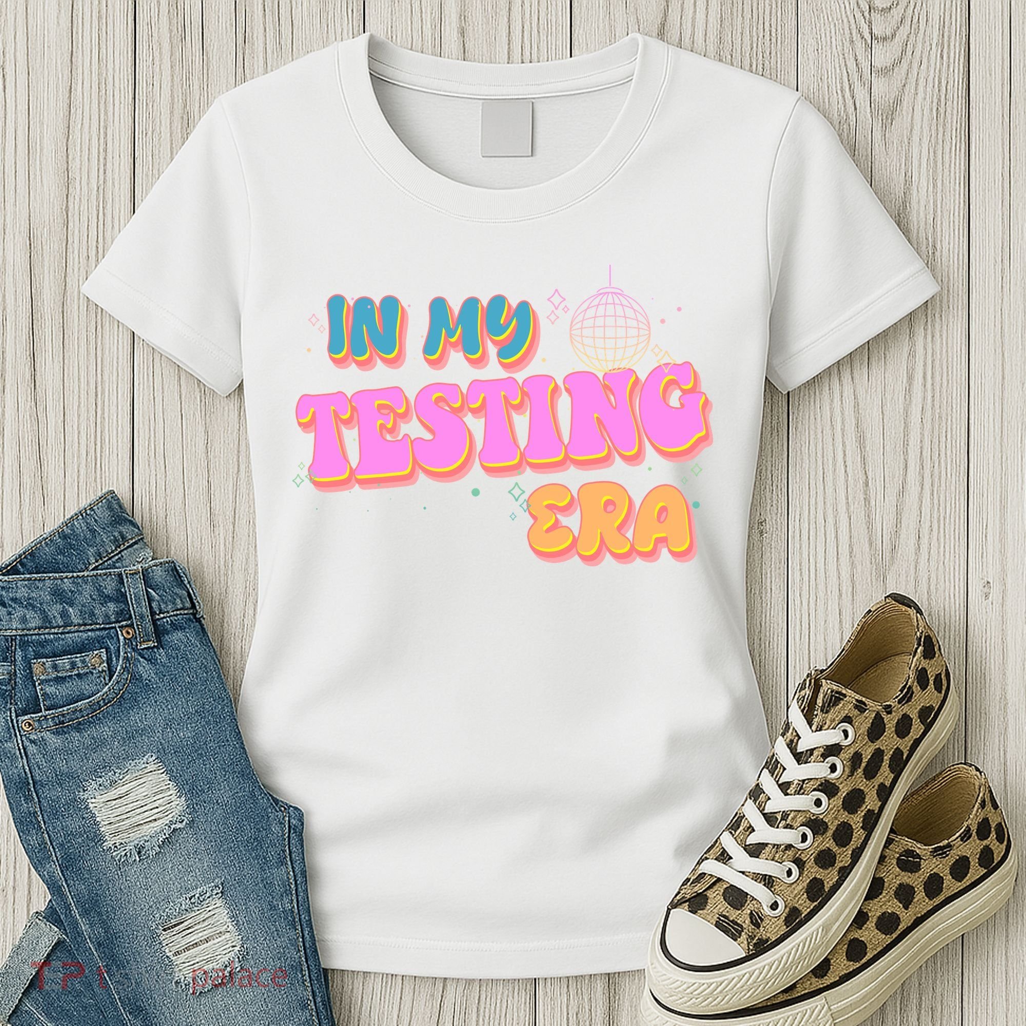 Retro 70's In My Testing Era School Test Time Women's T-Shirt