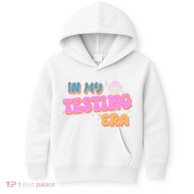 Retro 70's In My Testing Era School Test Time Kids Hoodie