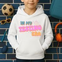 Retro 70's In My Testing Era School Test Time Kids Hoodie thumb 2