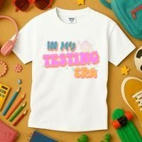 Retro 70's In My Testing Era School Test Time Kids T-Shirt thumb 3