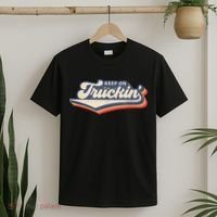 Retro 70s Vintage Keep on Truckin Retro sunset style font T-Shirt thumb 2