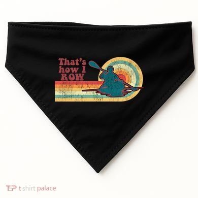Retro 70S Vintage Kayaking Kayak Meaningful Gift USA-Made Doggie Bandana