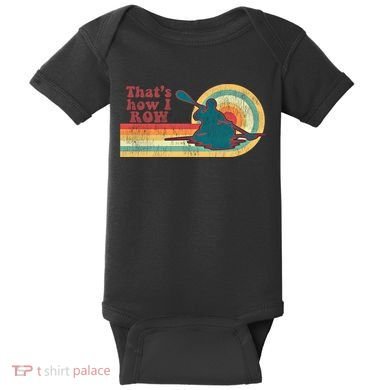 Retro 70S Vintage Kayaking Kayak Meaningful Gift Baby Bodysuit
