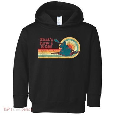 Retro 70S Vintage Kayaking Kayak Meaningful Gift Toddler Hoodie