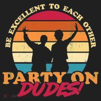 Retro 80's Bill And Ted Be Excellent To Each Other Party On Dudes! Tumbler thumb 3