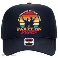 Retro 80's Bill And Ted Be Excellent To Each Other Party On Dudes! Hat thumb 0
