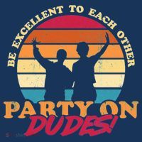 Retro 80's Bill And Ted Be Excellent To Each Other Party On Dudes! Visor thumb 3