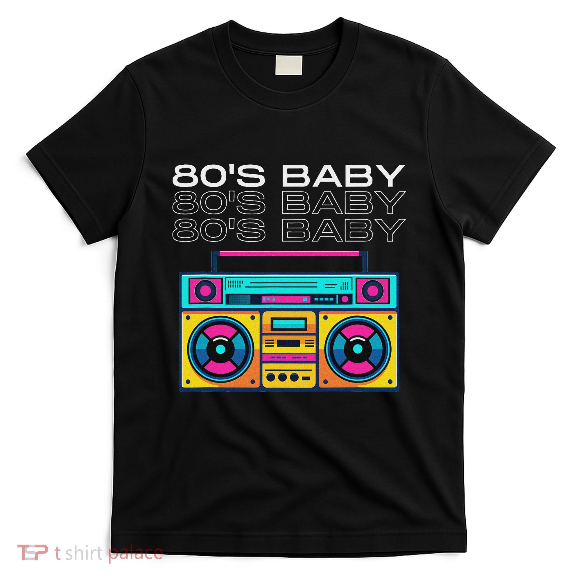 Retro 80S Baby Boombox Vintage Nostalgia T-Shirt