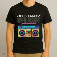 Retro 80S Baby Boombox Vintage Nostalgia T-Shirt thumb 3