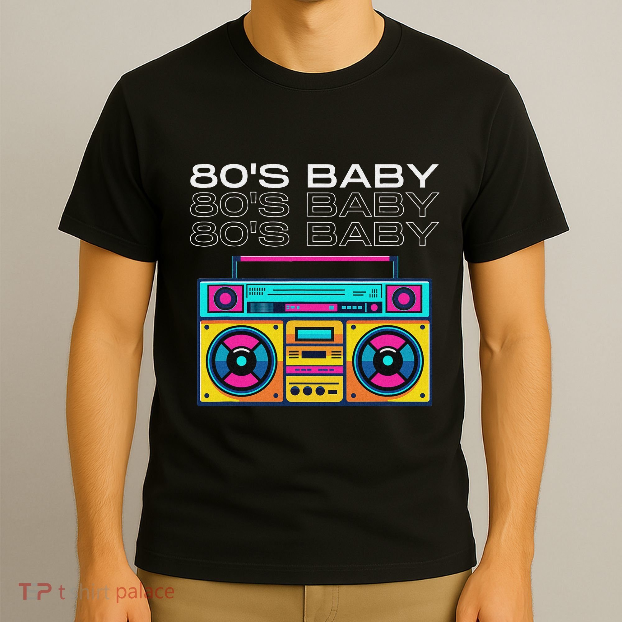Retro 80S Baby Boombox Vintage Nostalgia T-Shirt