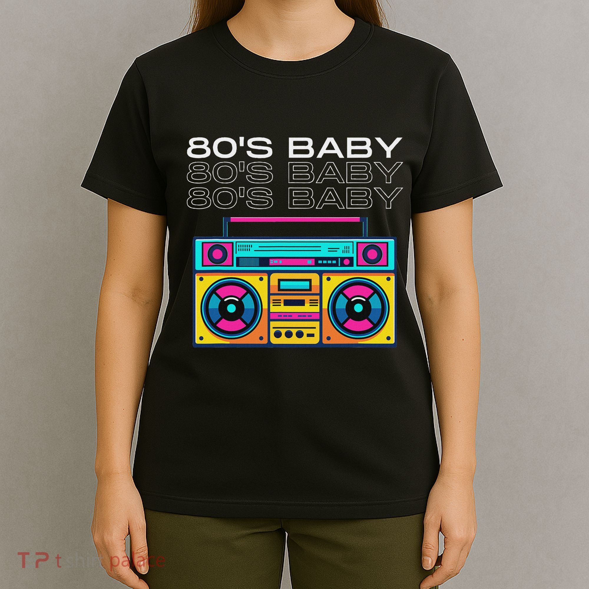 Retro 80S Baby Boombox Vintage Nostalgia T-Shirt