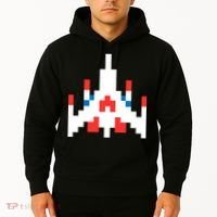 Retro 80's Computer Game Space Ship Hoodie thumb 2