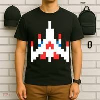 Retro 80's Computer Game Space Ship T-Shirt thumb 6