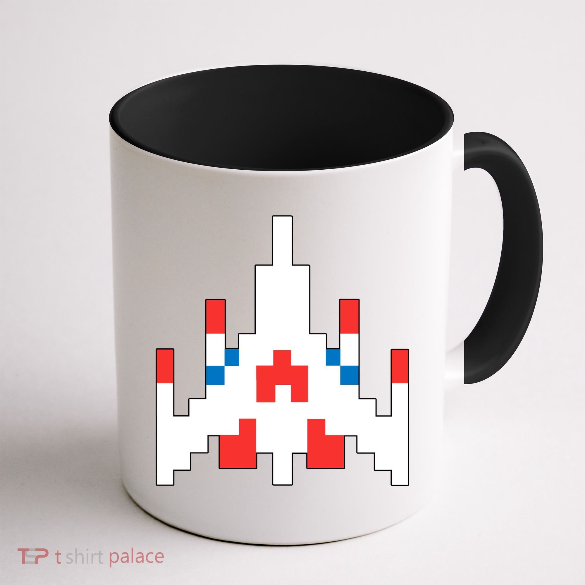 Retro 80's Computer Game Space Ship Coffee Mug
