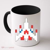 Retro 80's Computer Game Space Ship Coffee Mug thumb 0