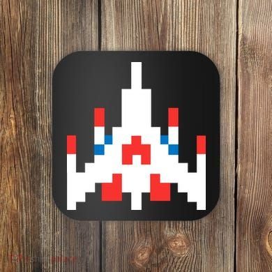 Retro 80's Computer Game Space Ship Coaster
