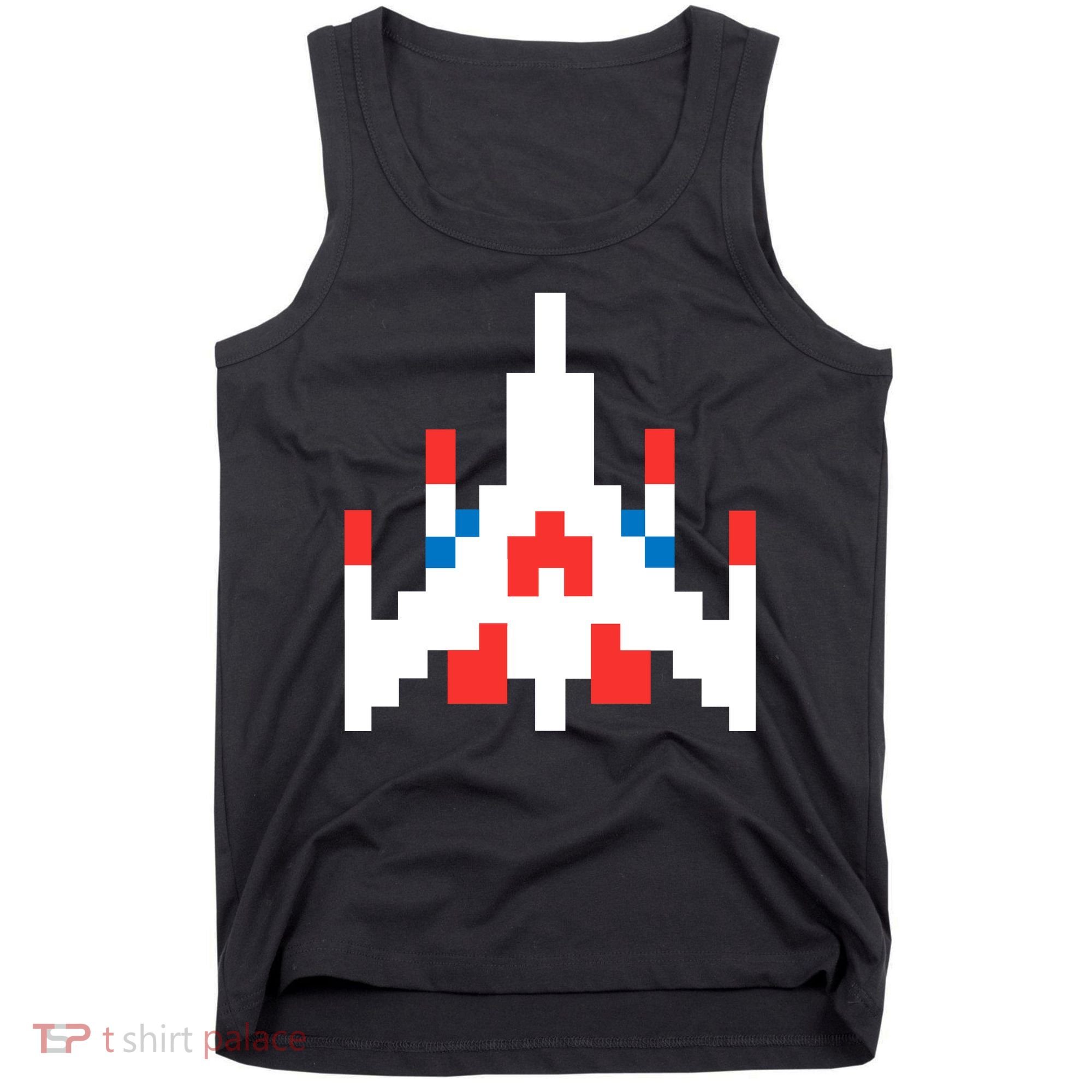 Retro 80's Computer Game Space Ship Tank Top