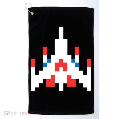 Retro 80's Computer Game Space Ship Golf Towel